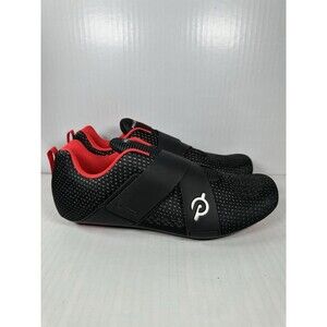 Peloton Unisex Size 10M / 11.5W Cycling Shoes Black Red Cleat Altos Sneakers NEW